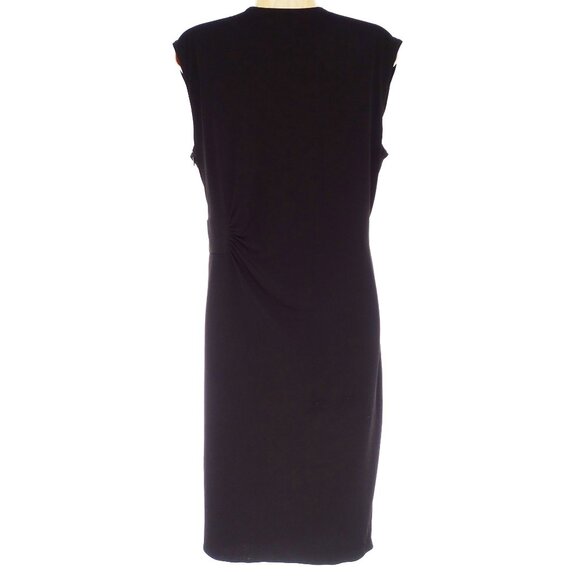 Taylor Black Cascade Ruffle Dress Size 14W 1X Plus Timeless Classic All-Season - Picture 3 of 7